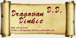 Dragovan Dinkić vizit kartica